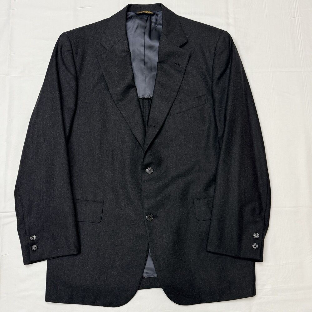 Brooks Brothers Golden Fleece Makers Blazer Jacket 42R Dark Gray Sport Coat